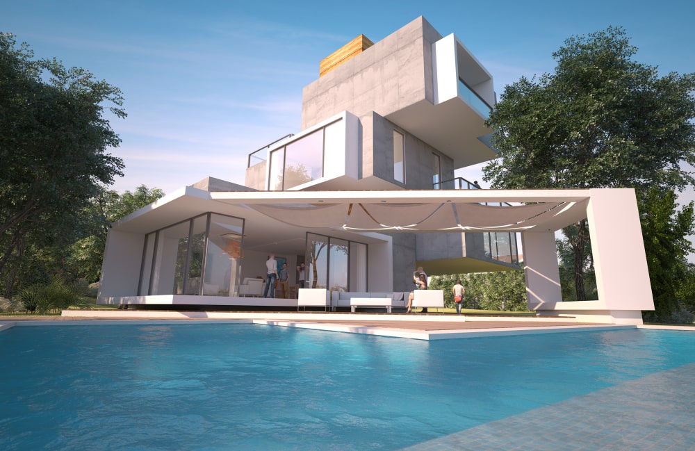 modernes-Neubauhaus-Immobilienwerte